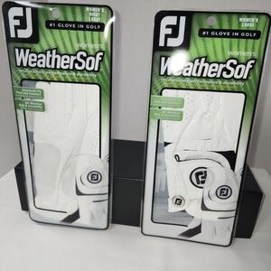 FootJoy Women's WeatherSof Golf Gloves - White